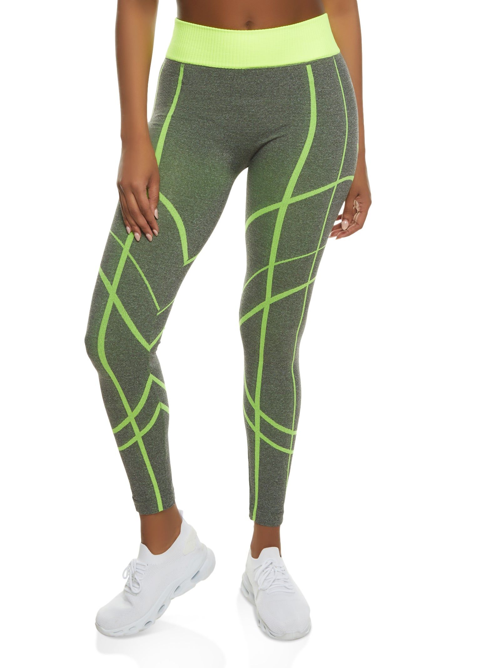 Seamless Printed High Waisted Leggings sold by Rainbow