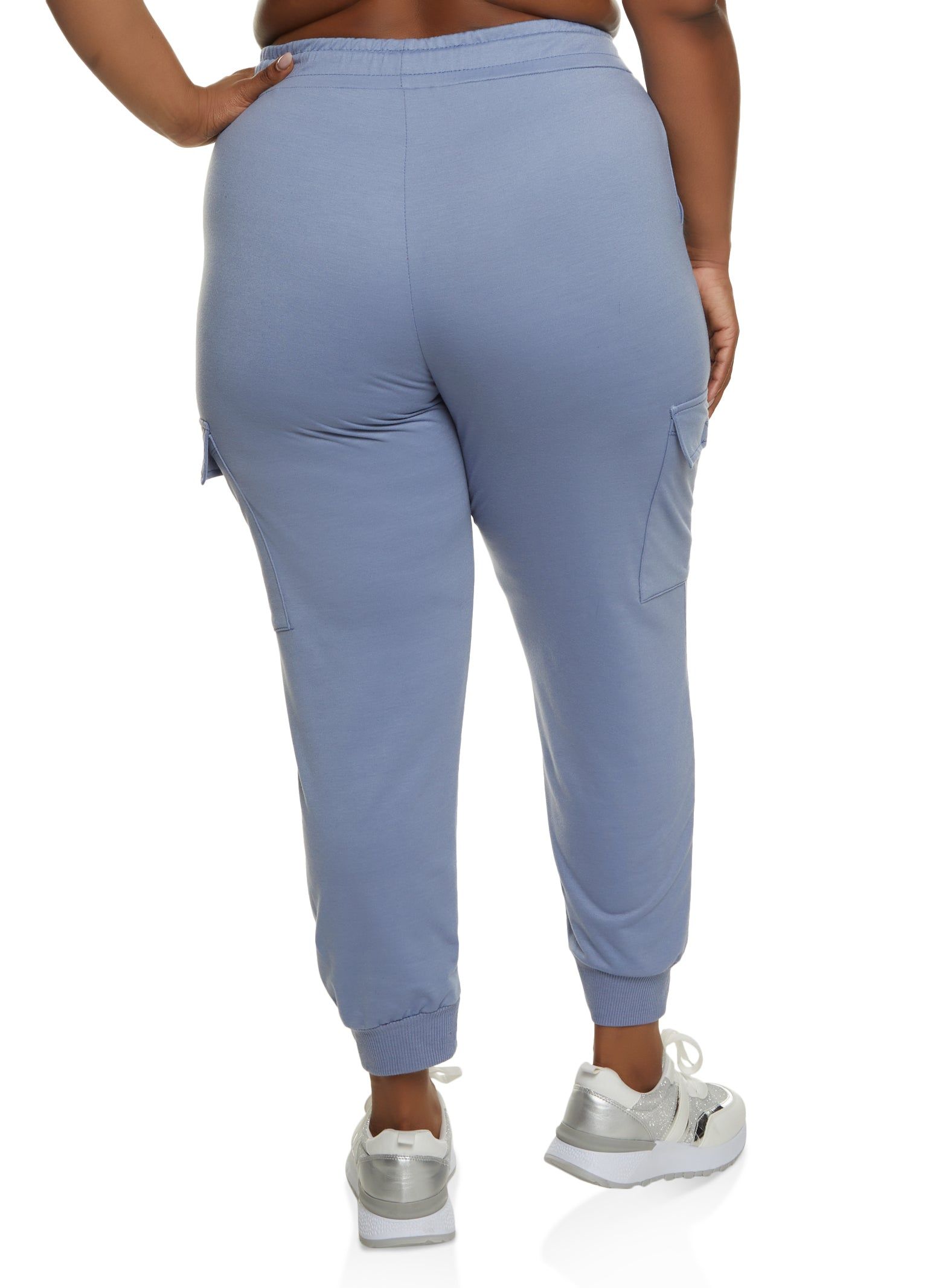 Plus Size French Terry Cargo Pocket Joggers sold by Rainbow product image thumbnail 2