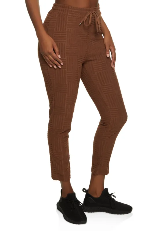 Terry Cloth Drawstring Joggers sold by Rainbow