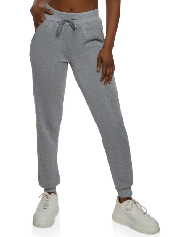 Drawstring Waist Fleece Joggers sold by Rainbow