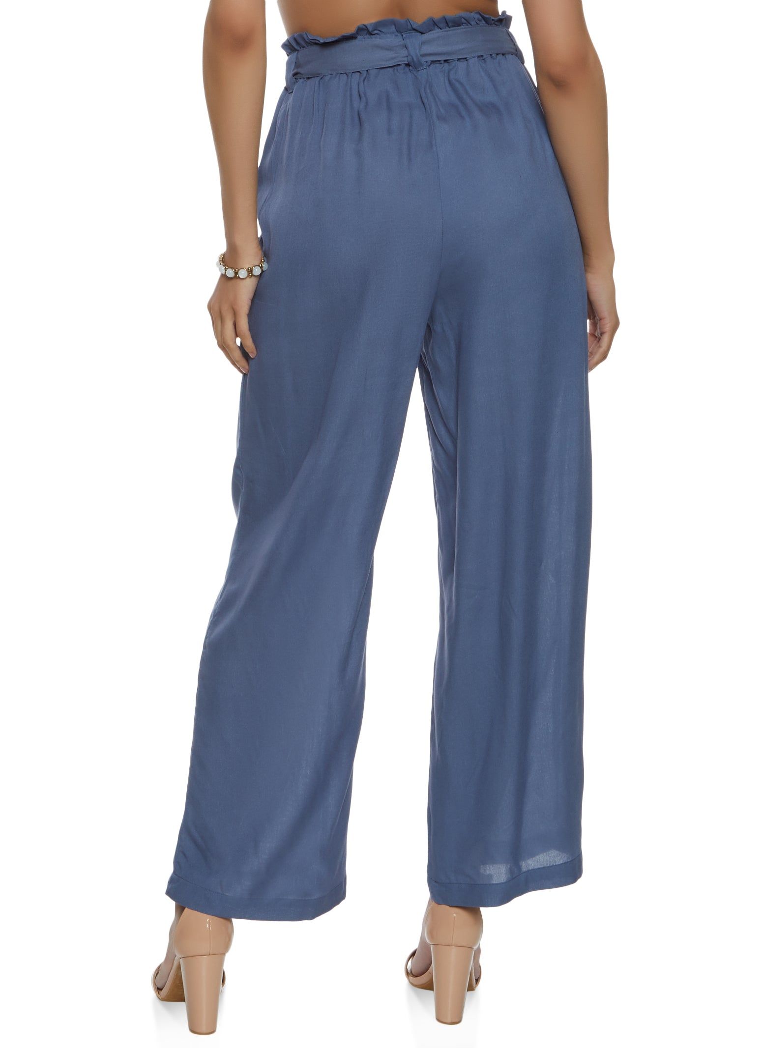 Paper Bag Waist Wide Leg Pants sold by Rainbow product image thumbnail 2