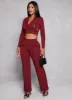 Crepe Knit Double Breasted Cropped Blazer sold by Rainbow