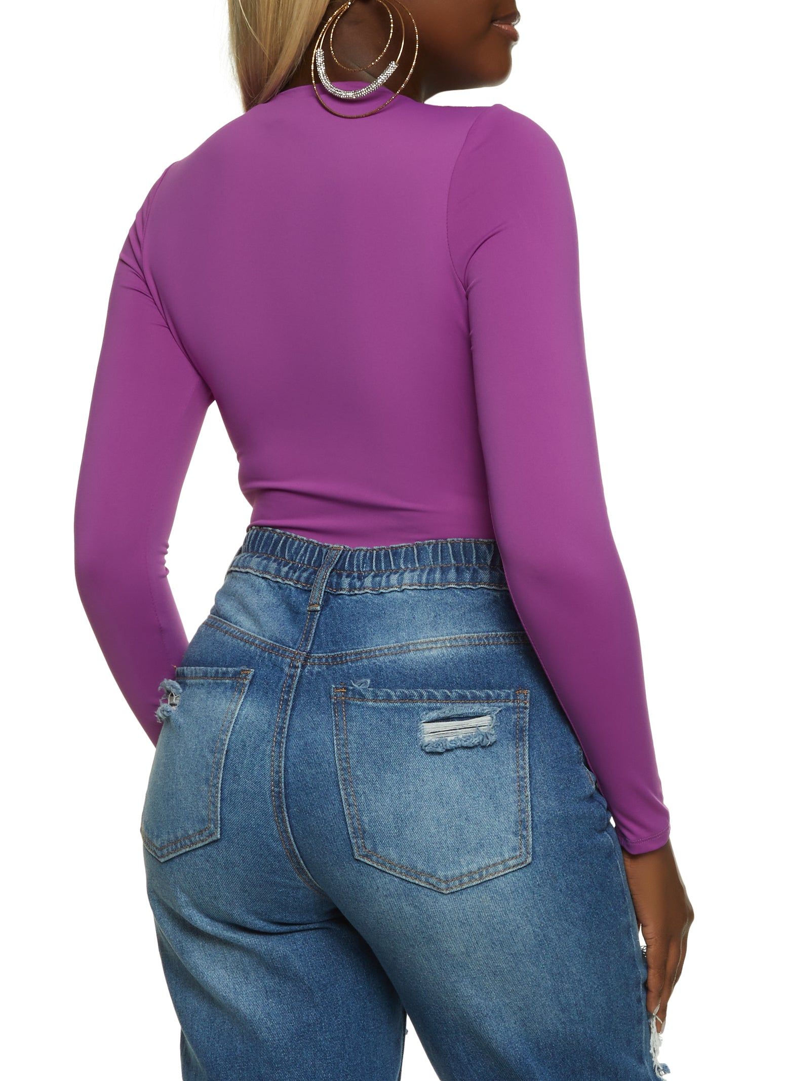 Crew Neck Long Sleeve Bodysuit sold by Rainbow product image thumbnail 3