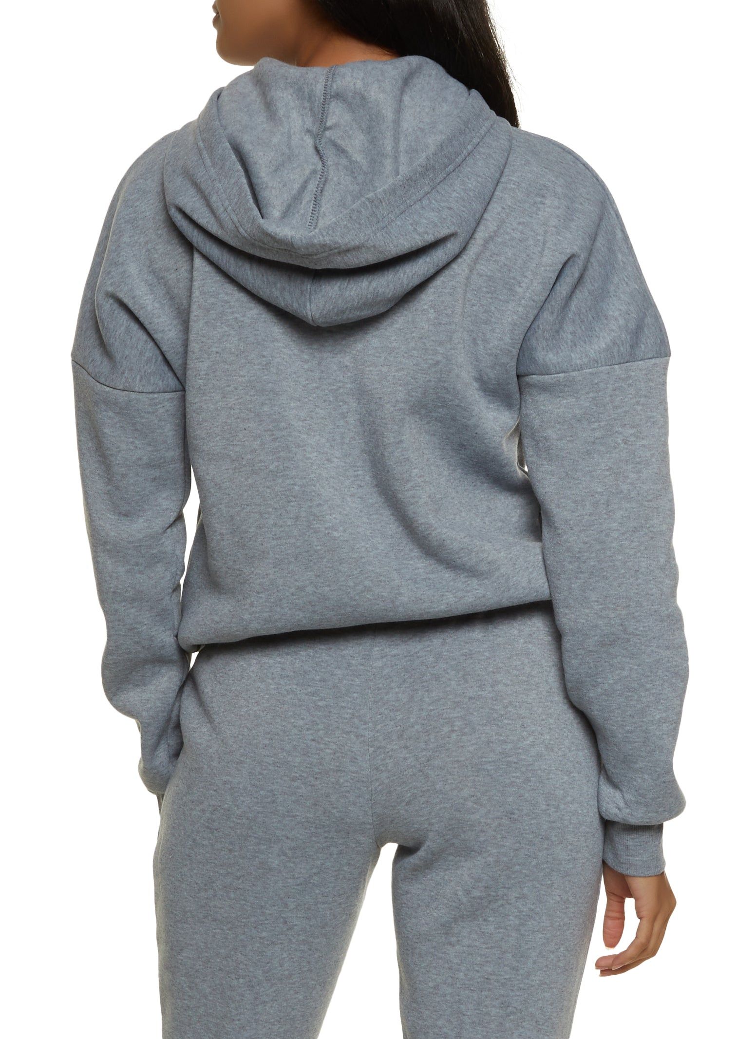 Drop Shoulder Drawstring Hem Pullover Hoodie sold by Rainbow product image thumbnail 3