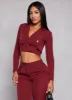 Crepe Knit Double Breasted Cropped Blazer sold by Rainbow