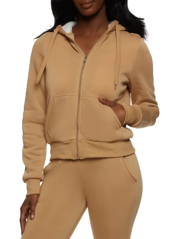 Zip Up Fleece Hoodie sold by Rainbow