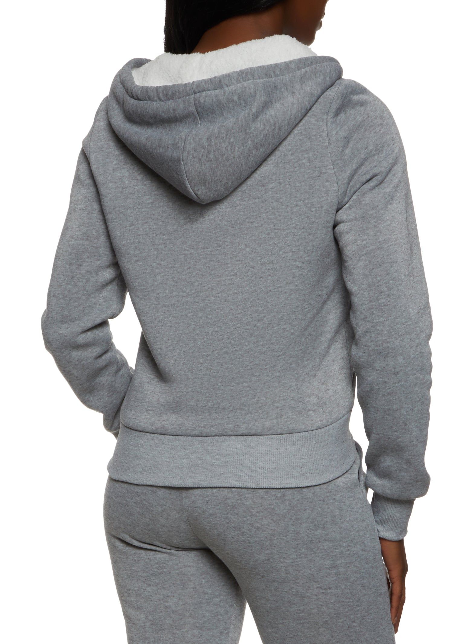 Zip Up Fleece Hoodie sold by Rainbow product image thumbnail 3