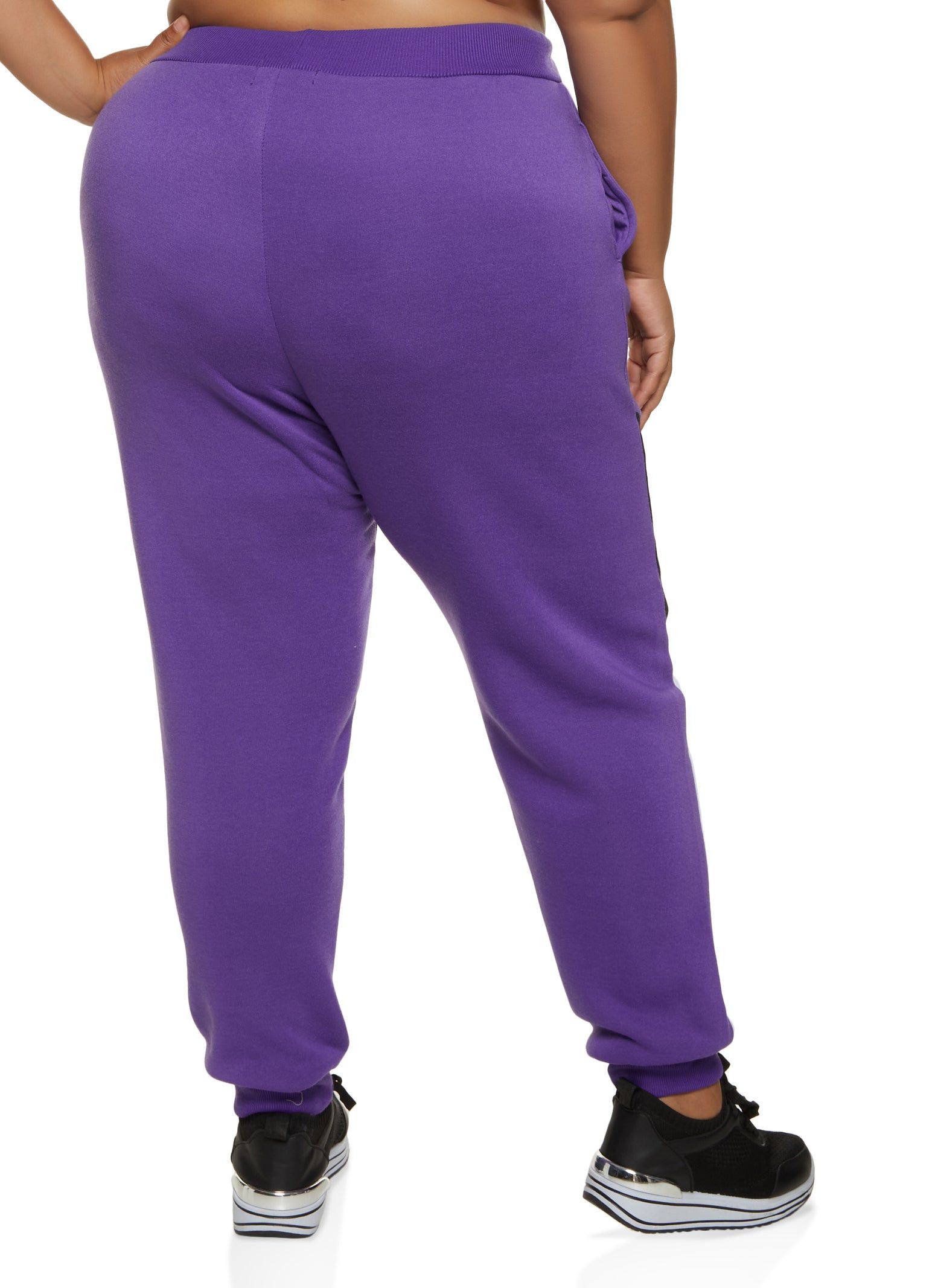 Plus Size Color Block Joggers sold by Rainbow product image thumbnail 2