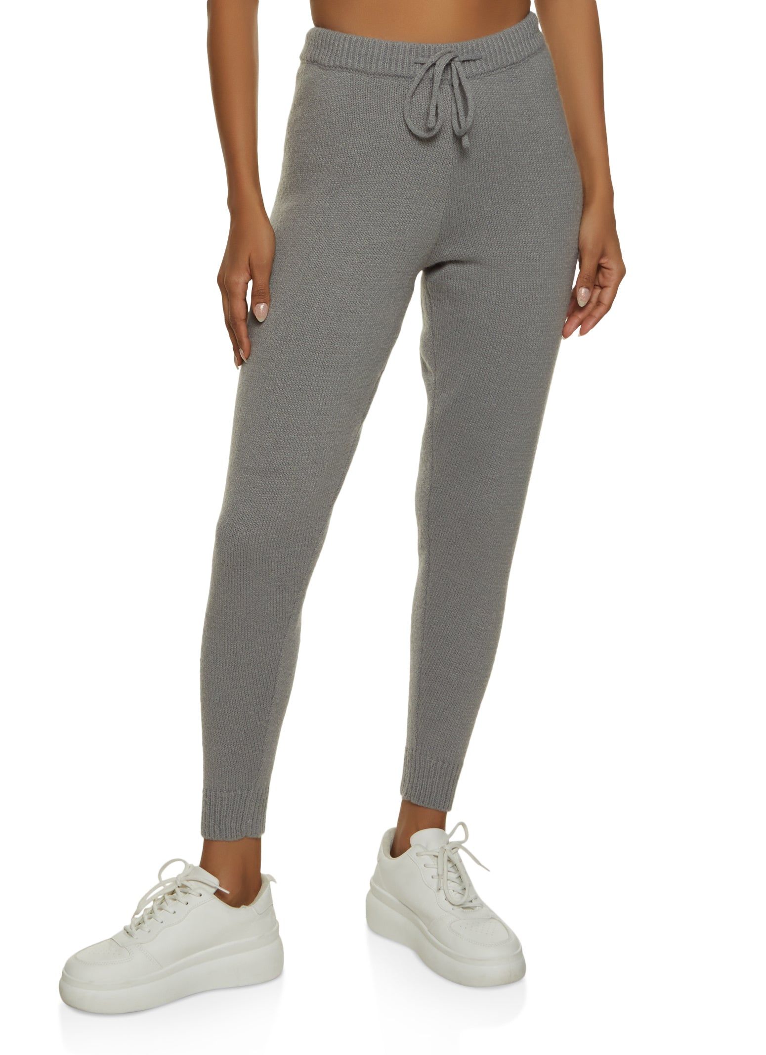 Brushed Knit High Waist Joggers sold by Rainbow