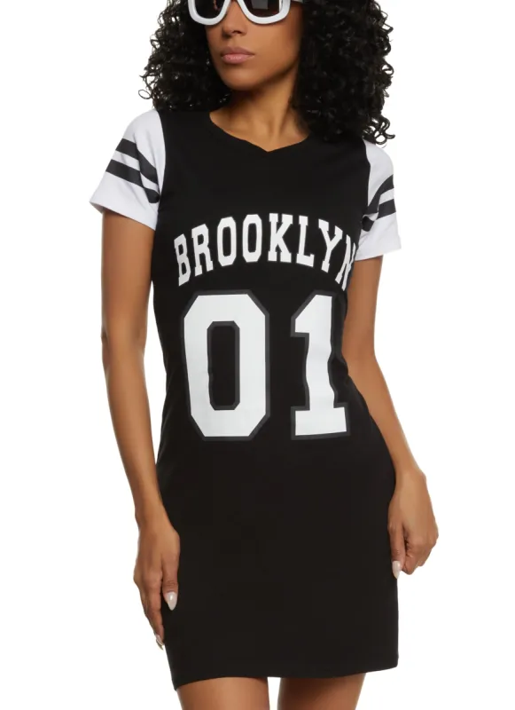 Brooklyn 01 Graphic T Shirt Dress sold by Rainbow