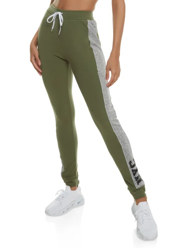 Side Stripe NYC Joggers sold by Rainbow