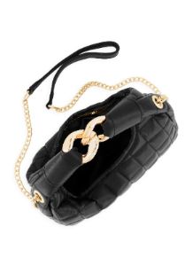 Faux Leather Quilted Hobo Crossbody Bag sold by Rainbow