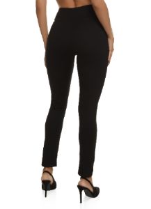 Ponte Wide Waistband Pull On Skinny Pants sold by Rainbow