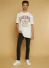 Mens NBA Los Angeles Lakers 1947 Basketball Graphic T Shirt sold by Rainbow