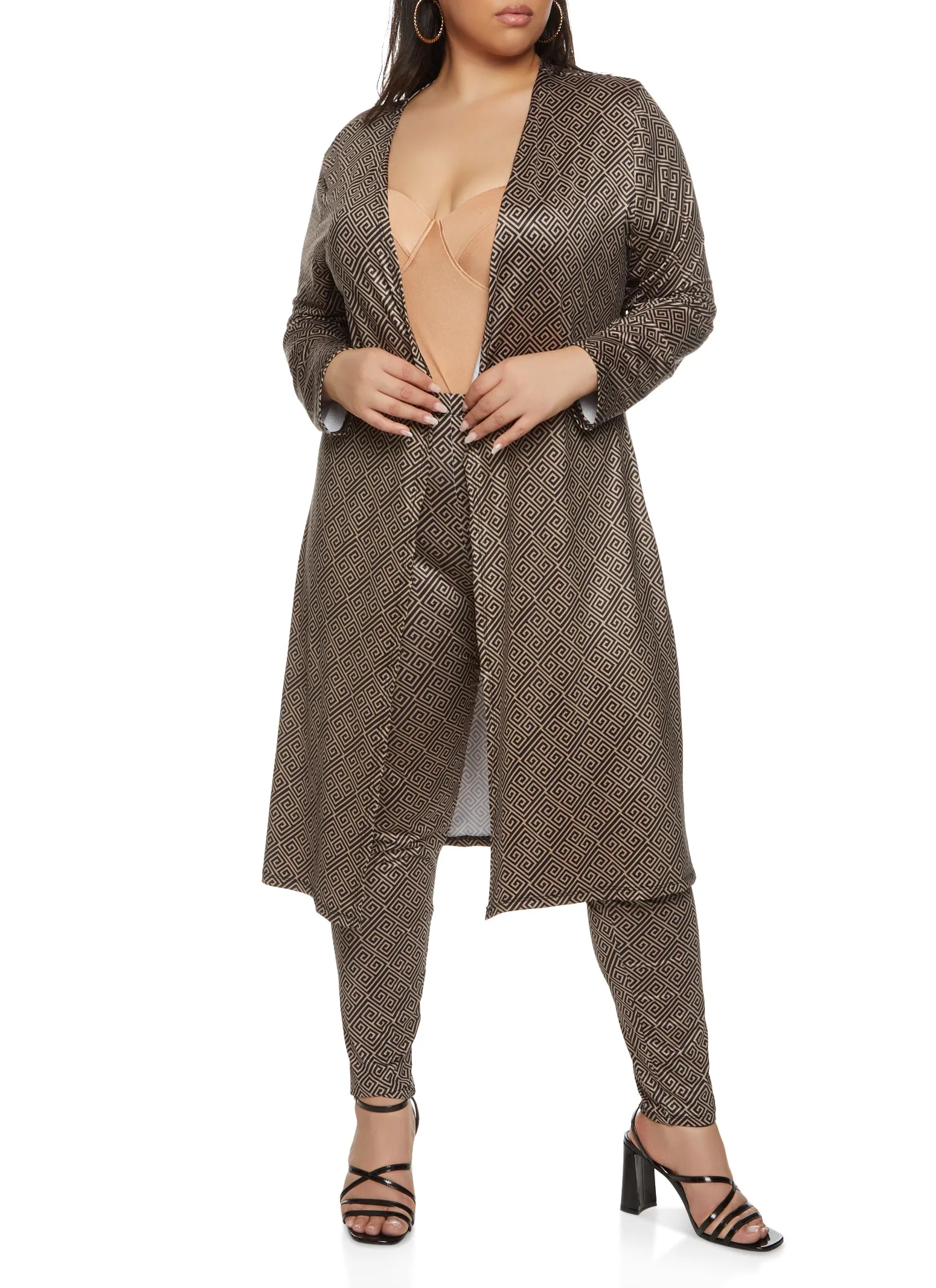 Plus Size Printed Duster sold by Rainbow product image thumbnail 2