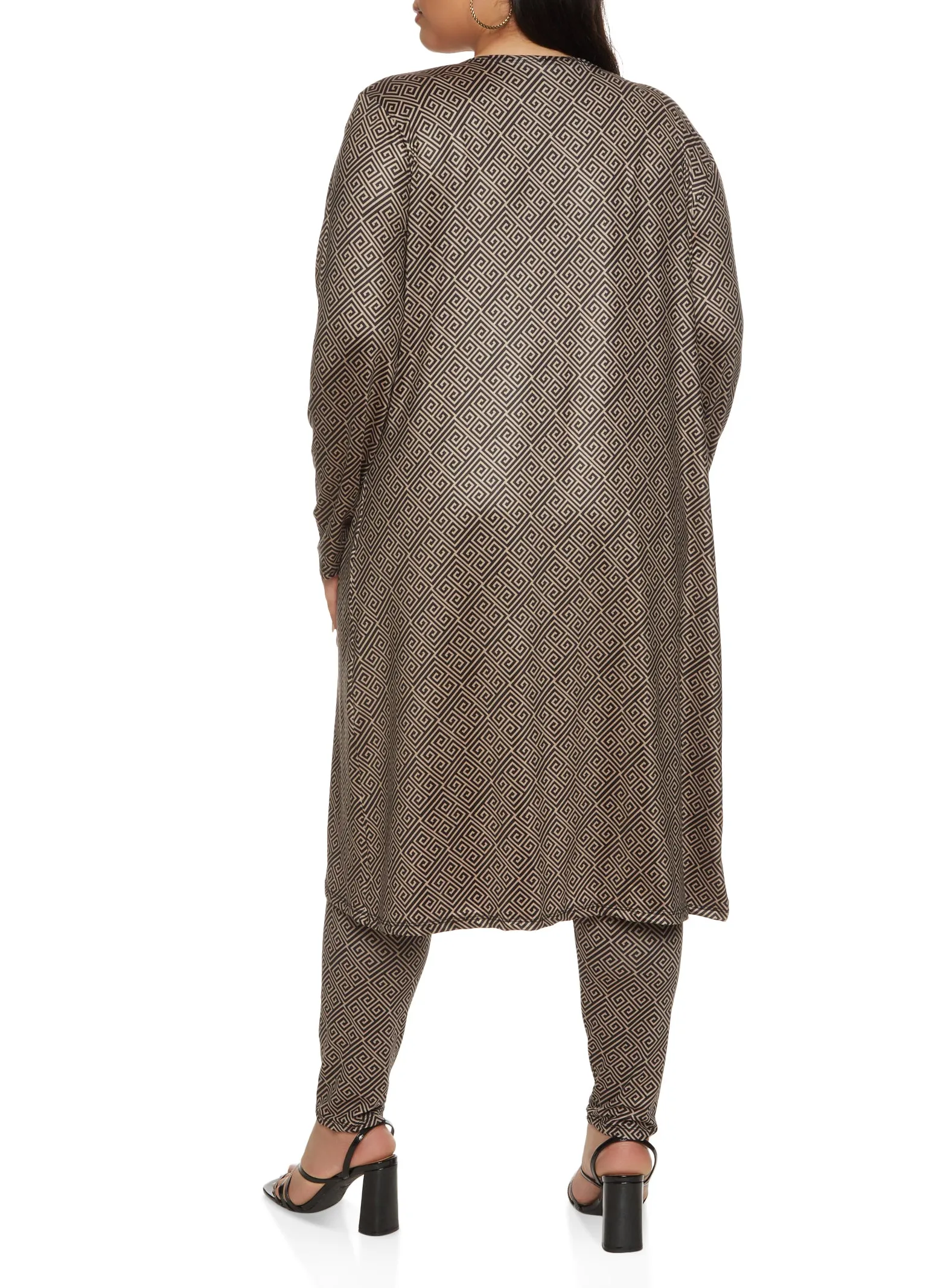 Plus Size Printed Duster sold by Rainbow product image thumbnail 3