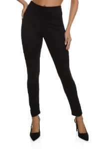 Ponte Wide Waistband Pull On Skinny Pants sold by Rainbow
