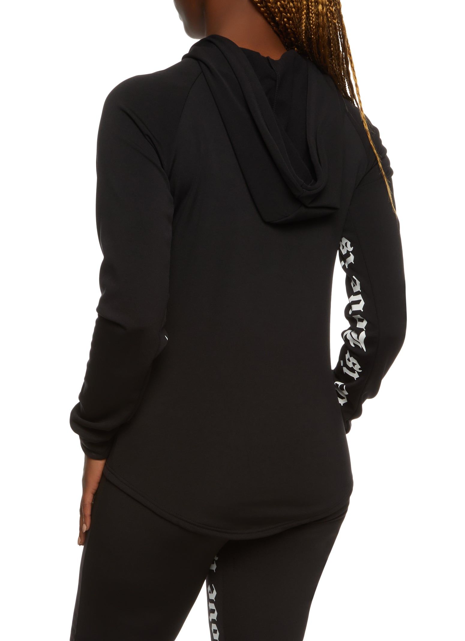 Love Graphic Zip Front Hoodie sold by Rainbow product image thumbnail 3