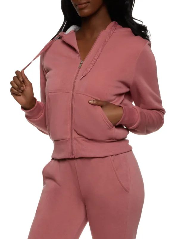 Zip Up Fleece Hoodie sold by Rainbow