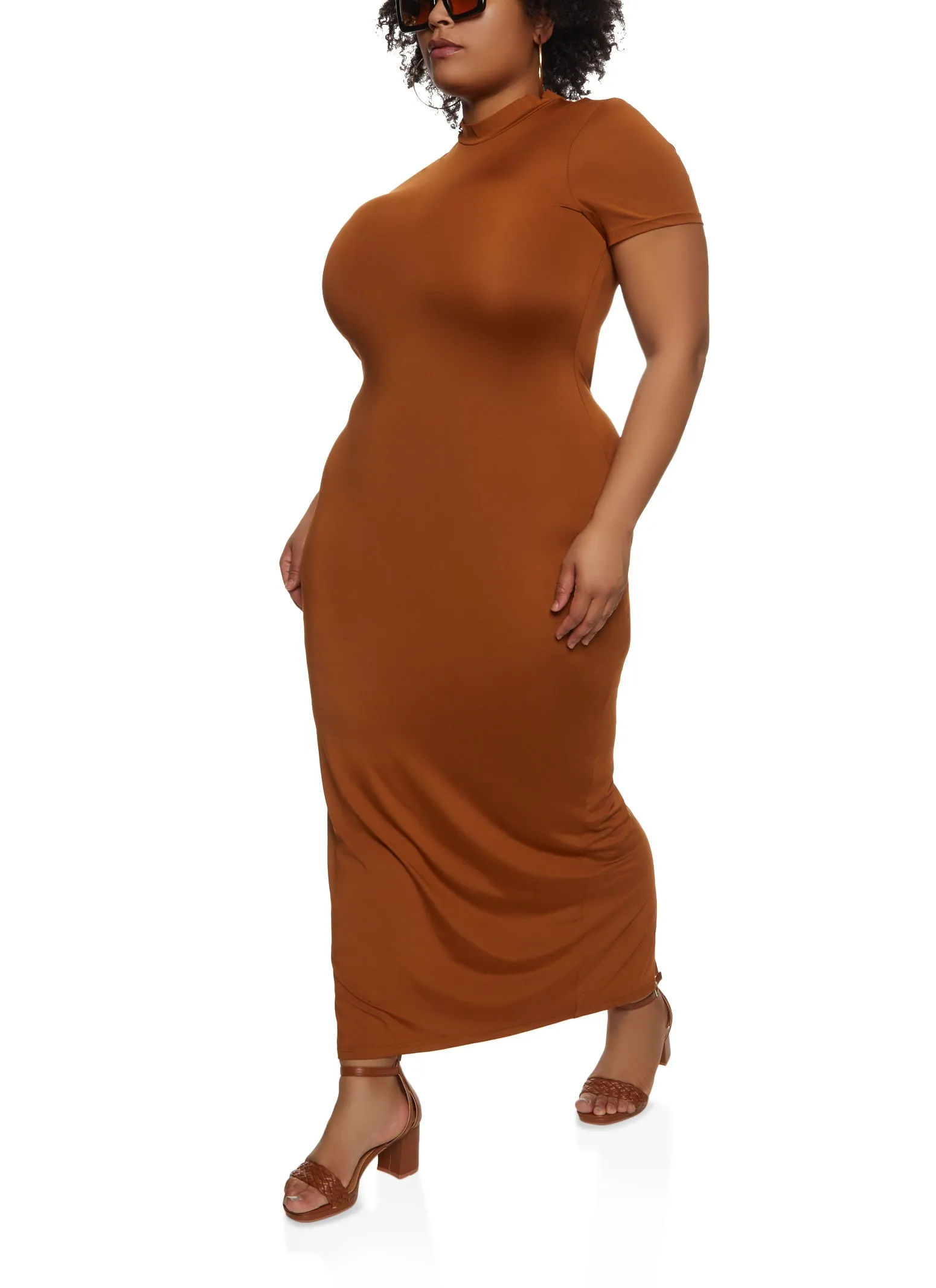 Plus Size Basic T Shirt Maxi Dress sold by Rainbow product image thumbnail 2