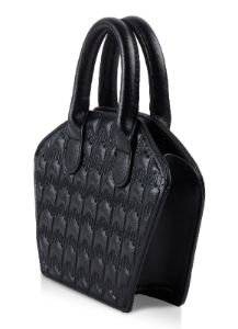 Faux Leather Quilted Top Handle Handbag sold by Rainbow