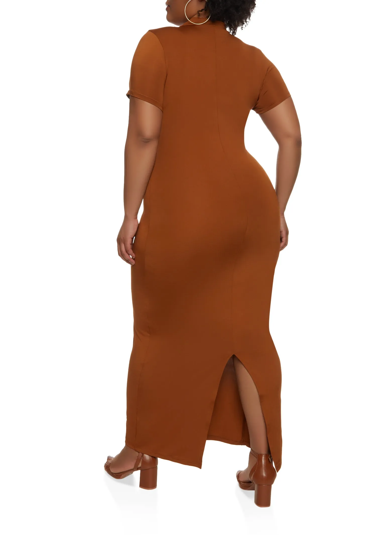 Plus Size Basic T Shirt Maxi Dress sold by Rainbow product image thumbnail 3