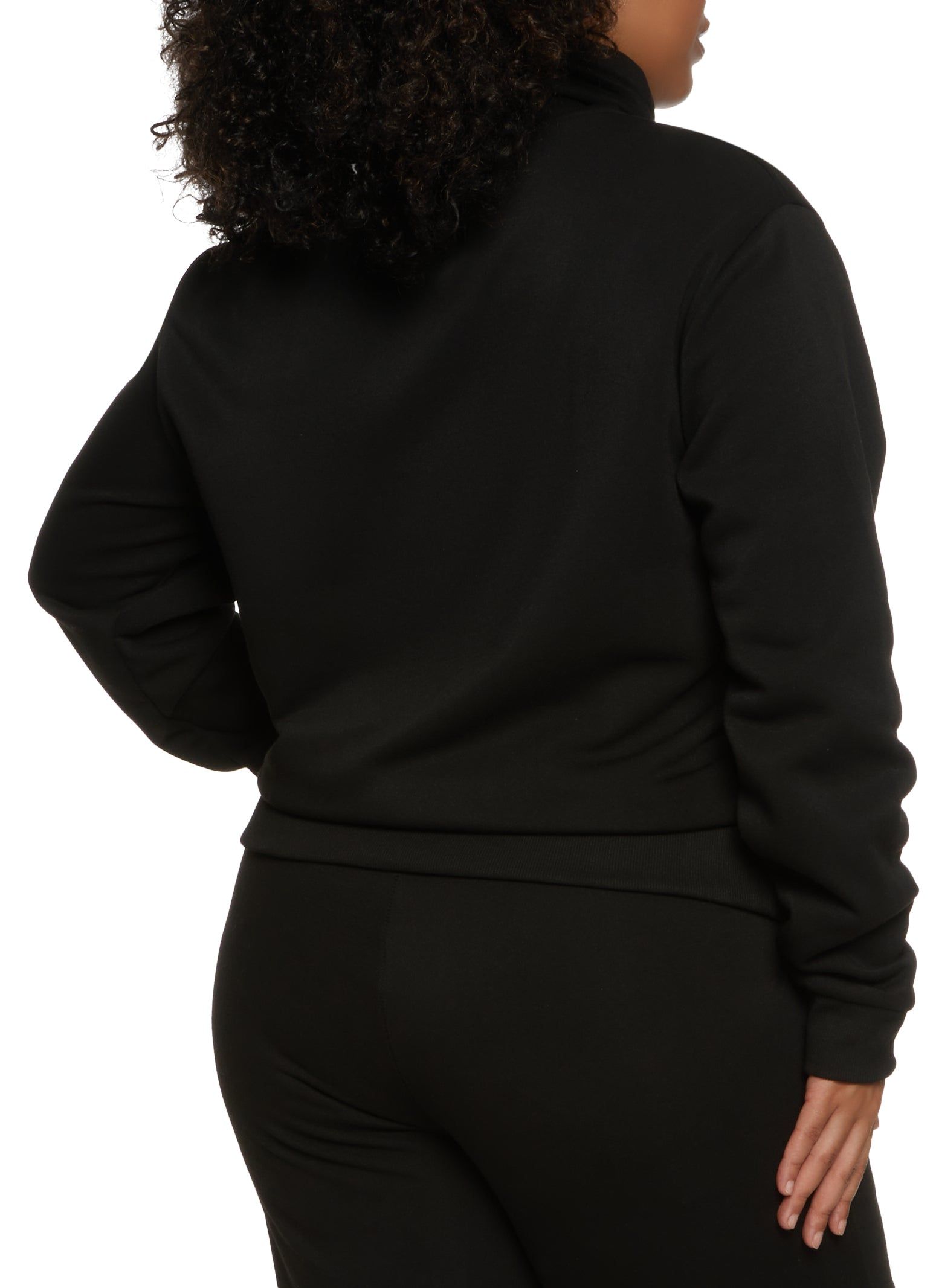 Plus Size Fleece Funnel Neck Sweatshirt sold by Rainbow product image thumbnail 3