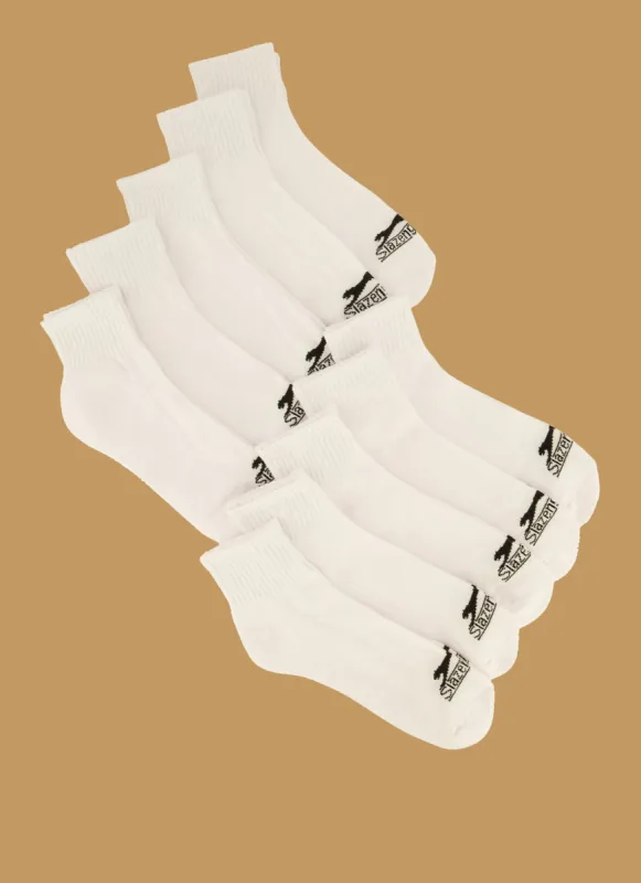 Mens Cushioned Quarter Socks 10 Pack sold by Rainbow