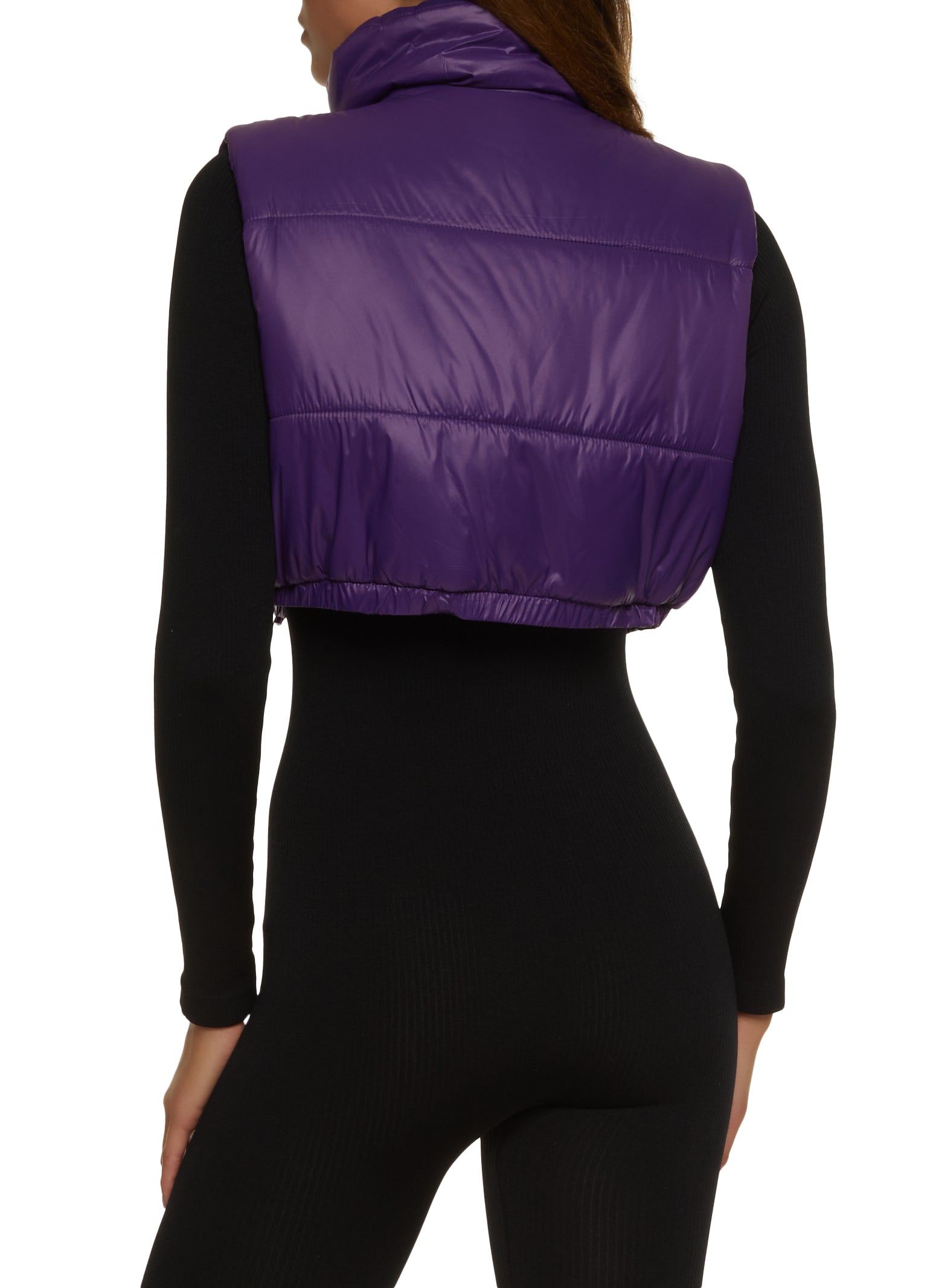 Cropped Puffer Vest sold by Rainbow product image thumbnail 2