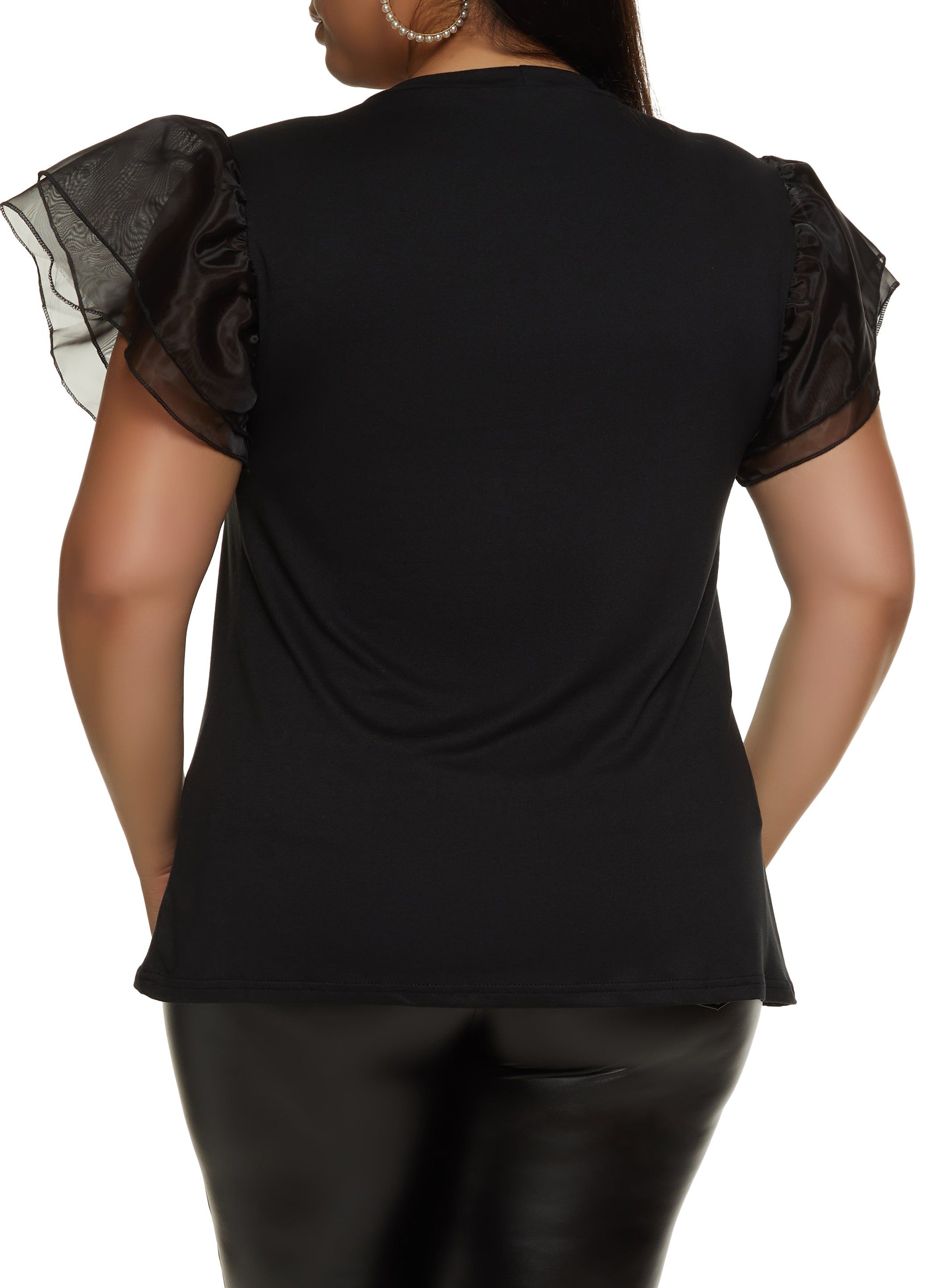 Plus Size Love Faux Pearl Graphic Top sold by Rainbow product image thumbnail 2