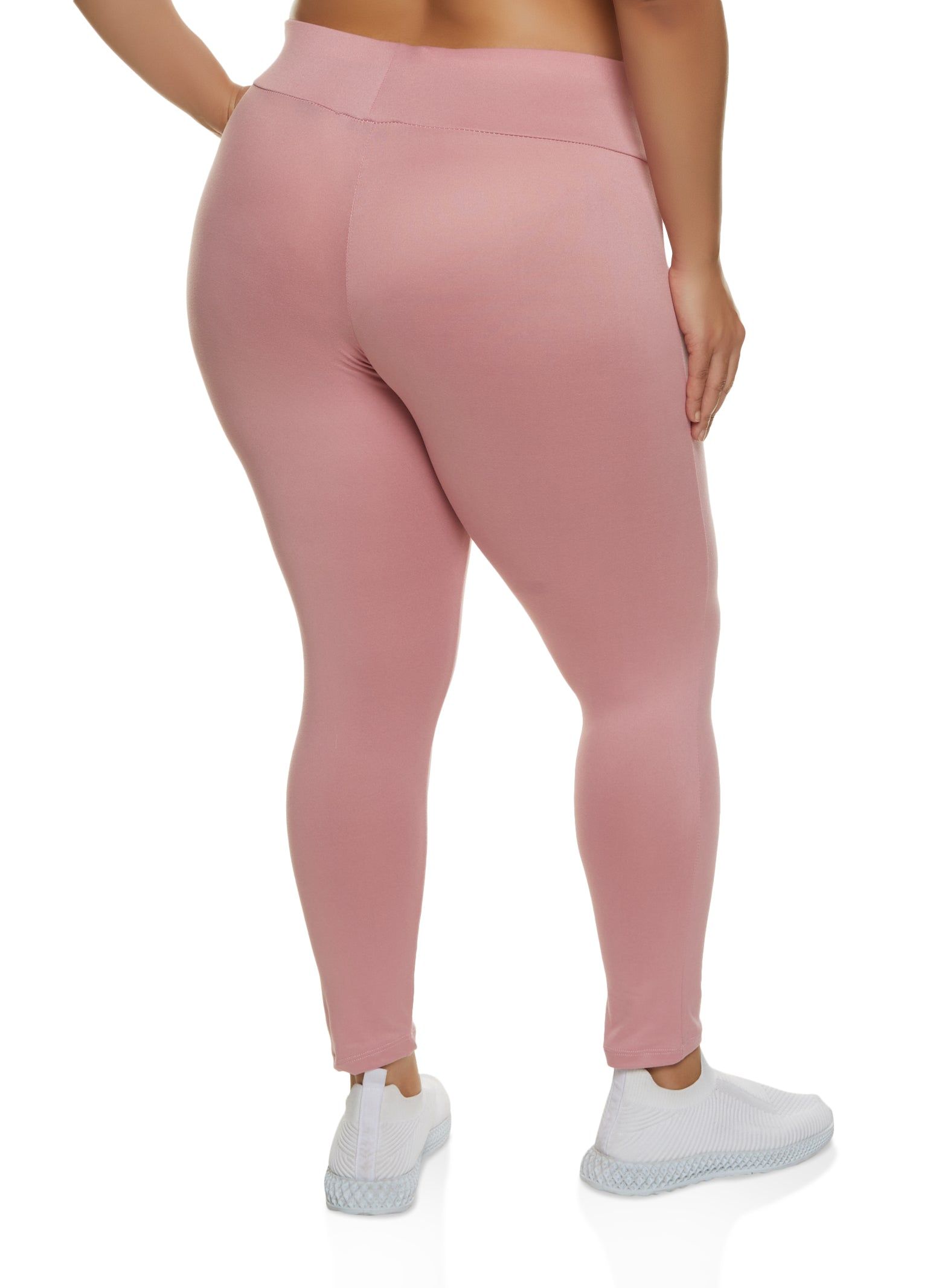 Plus Size High Waist Knit Leggings sold by Rainbow product image thumbnail 2