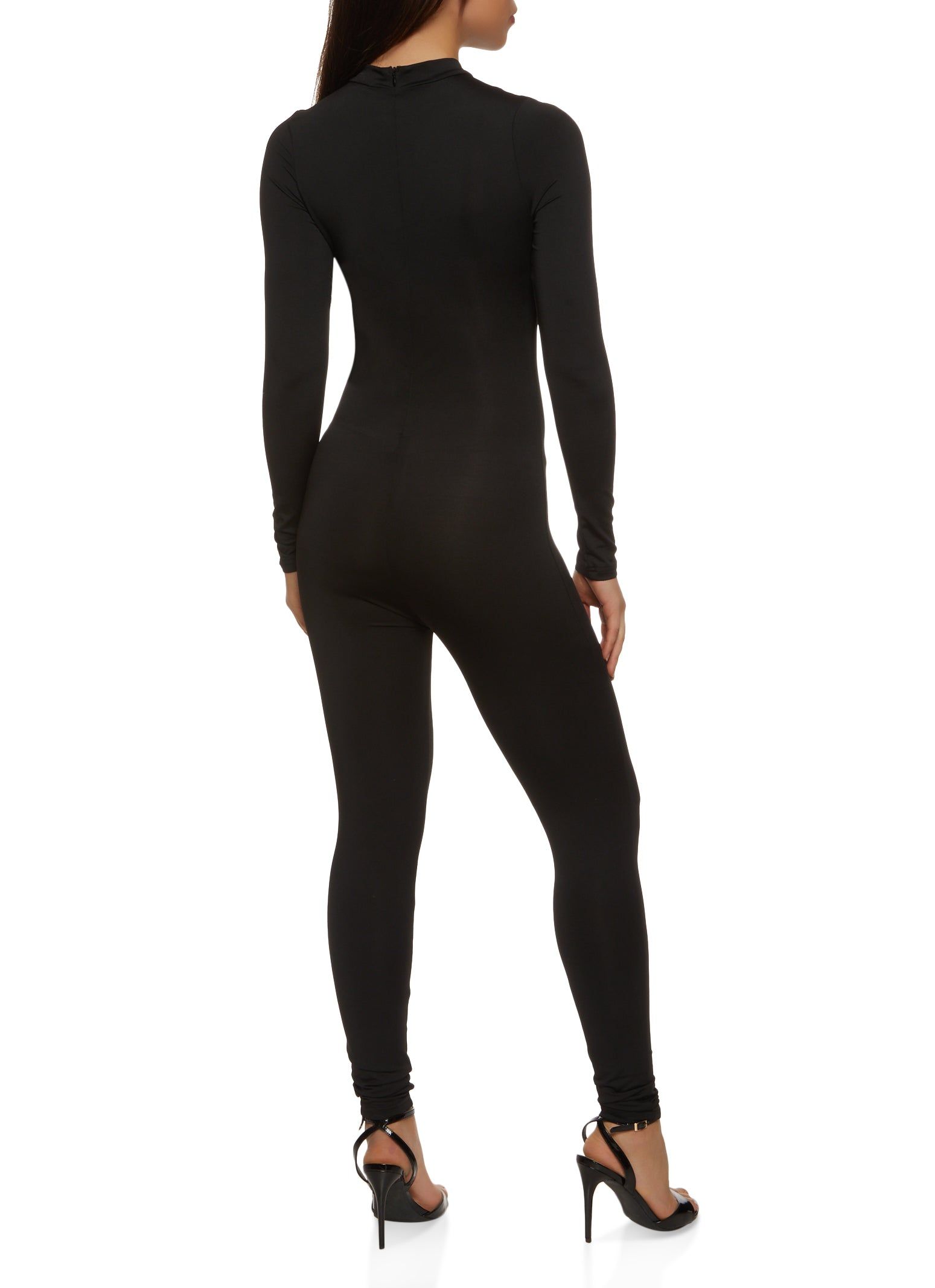 Mock Neck Zip Back Long Sleeve Catsuit sold by Rainbow product image thumbnail 2