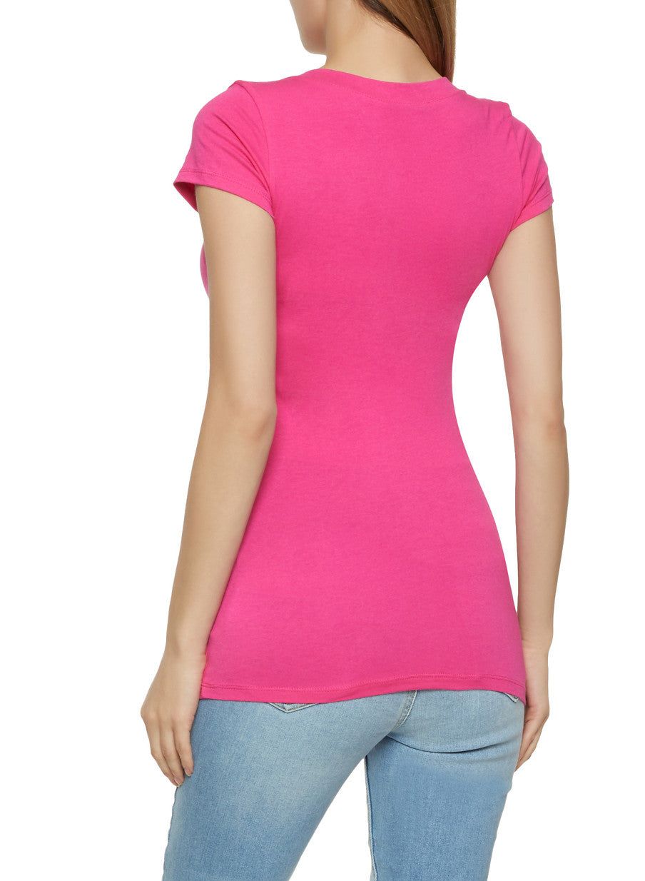 Basic V Neck Tee sold by Rainbow product image thumbnail 2