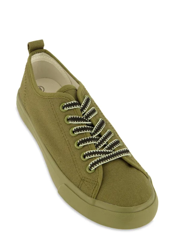 Canvas Lace Up Sneakers sold by Rainbow