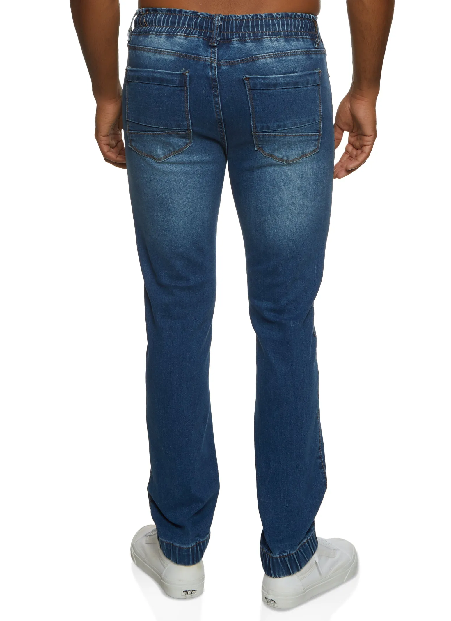 Mens Drawstring Whiskered Denim Joggers sold by Rainbow product image thumbnail 2