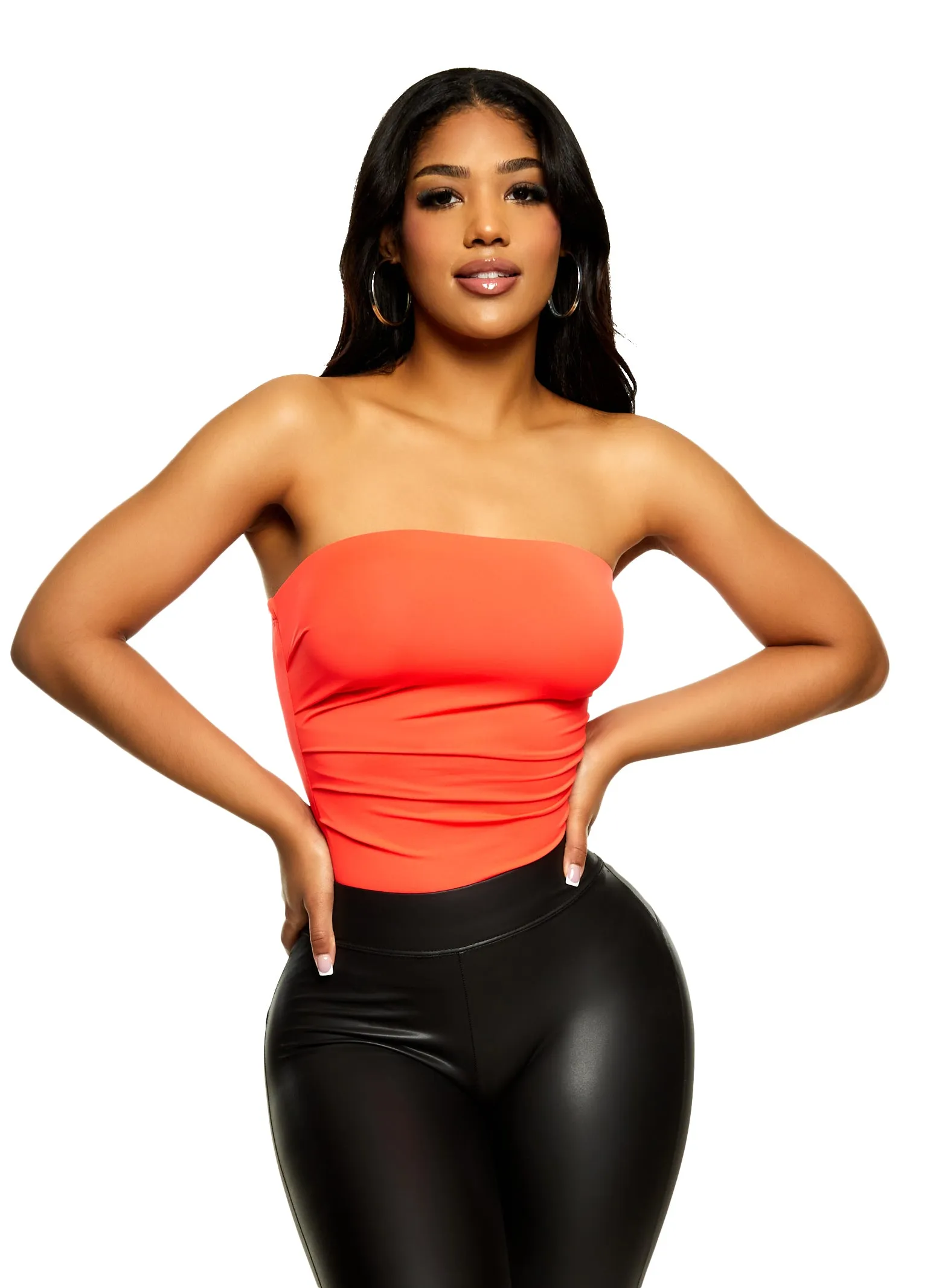 Haute Monde Ruched Strapless Bodysuit sold by Rainbow product image thumbnail 2