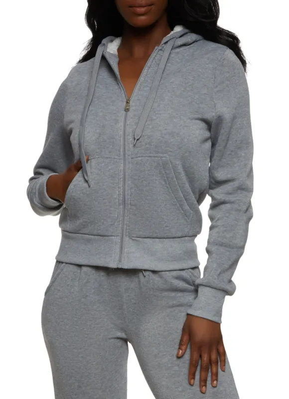Zip Up Fleece Hoodie sold by Rainbow