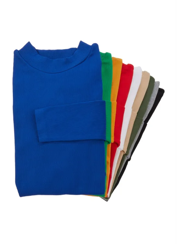 Ribbed Mock Neck High Cut Bodysuit sold by Rainbow
