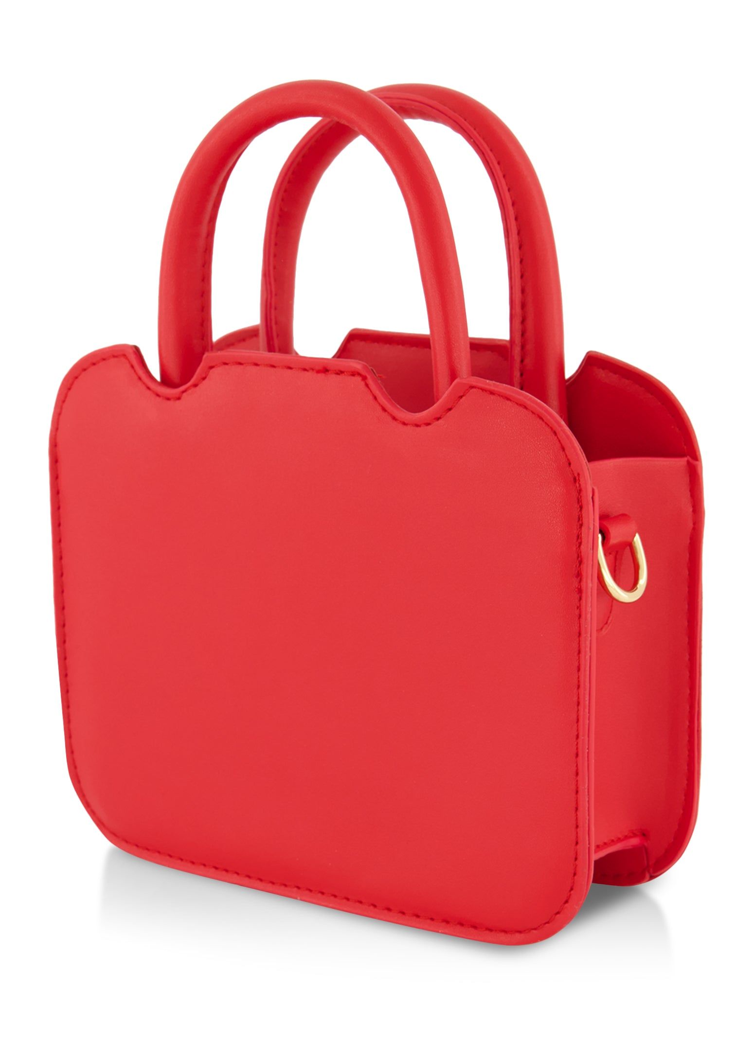 Faux Leather Heart Embossed Crossbody Bag sold by Rainbow product image thumbnail 3