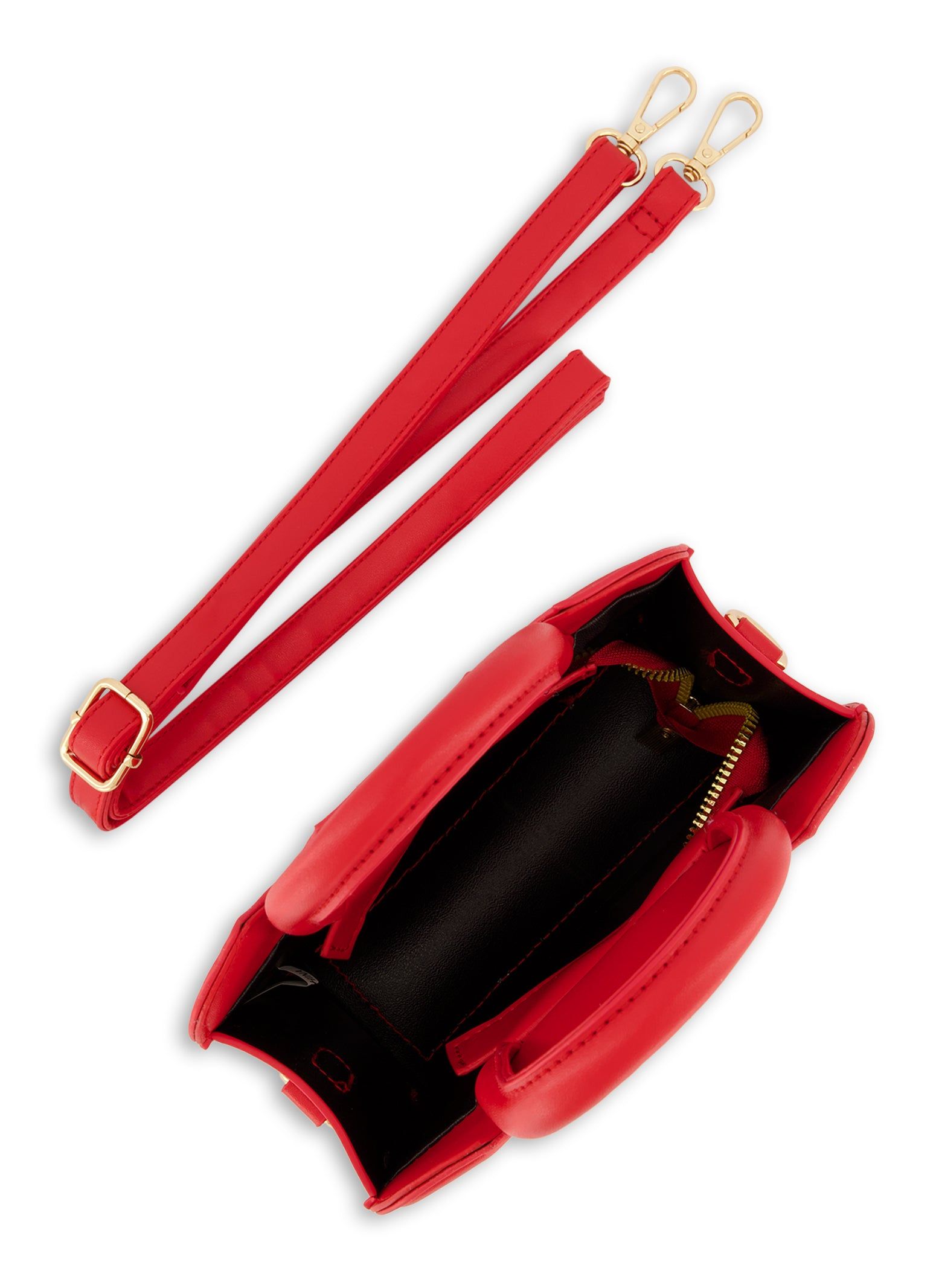 Faux Leather Heart Embossed Crossbody Bag sold by Rainbow product image thumbnail 5