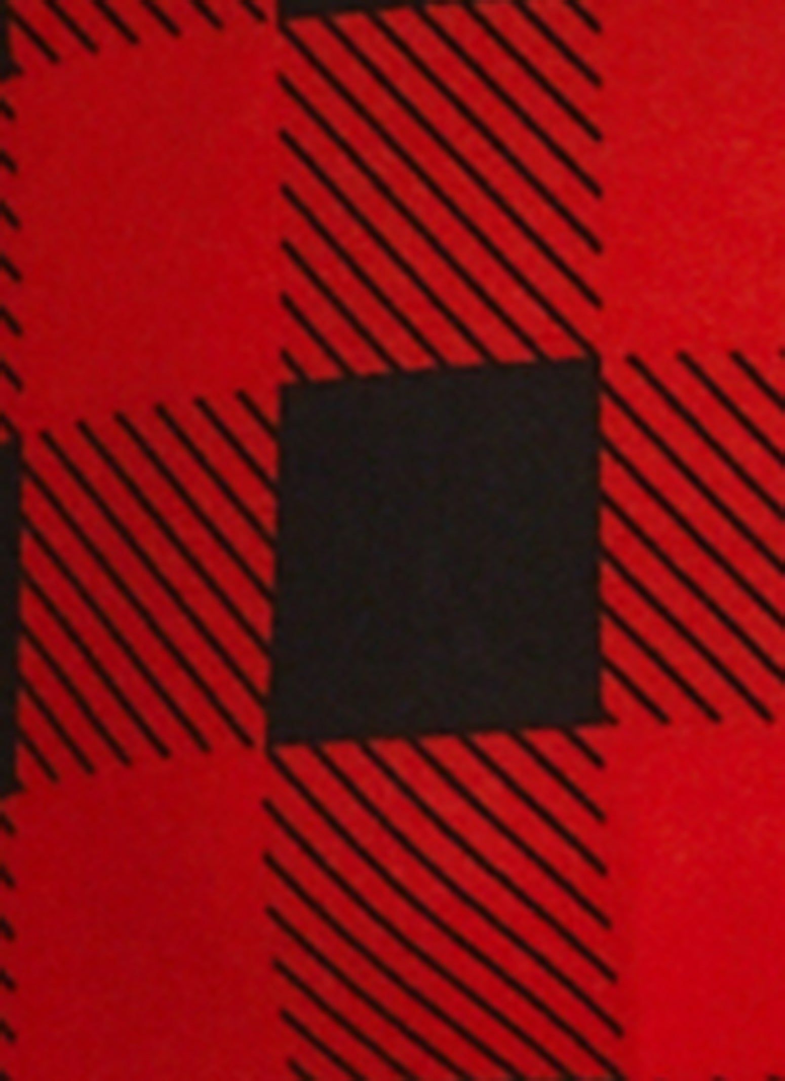 Plus Size Buffalo Plaid Graphic Cuff Holiday Pajama Top and Pants sold by Rainbow product image thumbnail 3