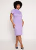 Plus Size Mock Neck T Shirt Dress sold by Rainbow