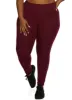 Plus Size Solid High Rise Waistband Leggings sold by Rainbow
