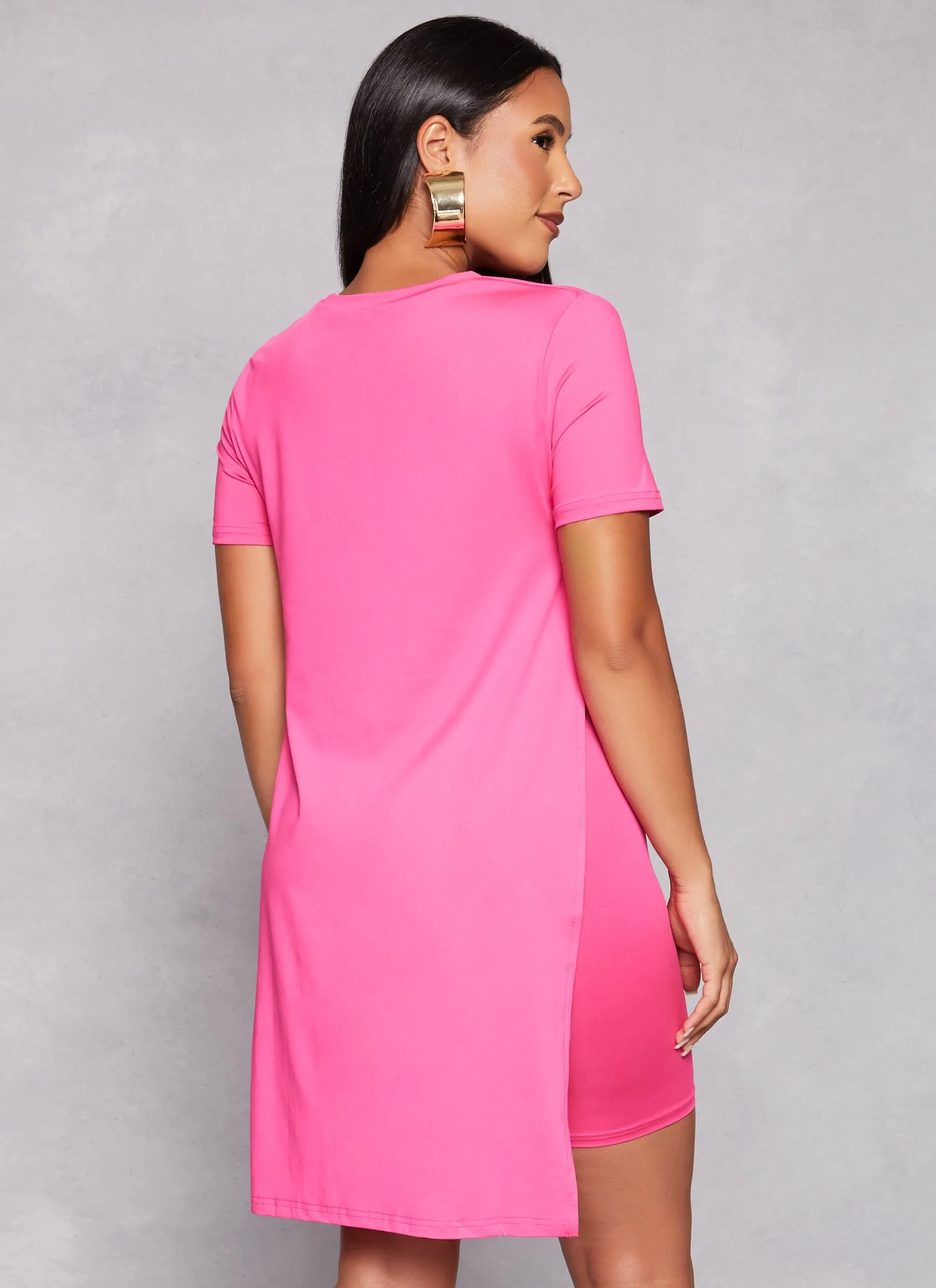 Daisy Crew Neck Side Slit Tunic Tee sold by Rainbow product image thumbnail 3