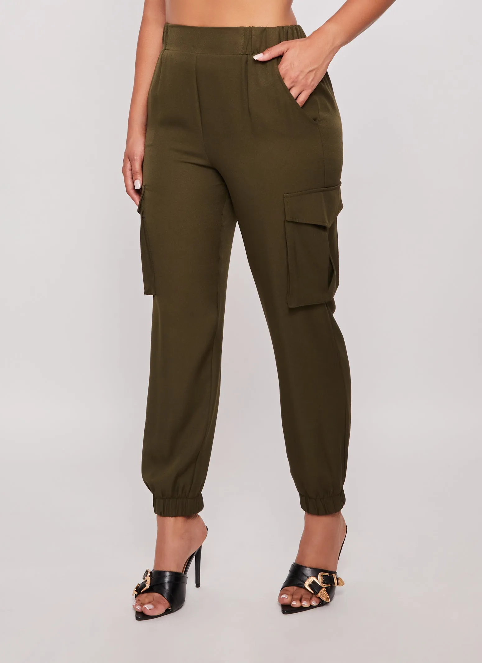 Pull On Cargo High Waist Joggers sold by Rainbow product image thumbnail 2