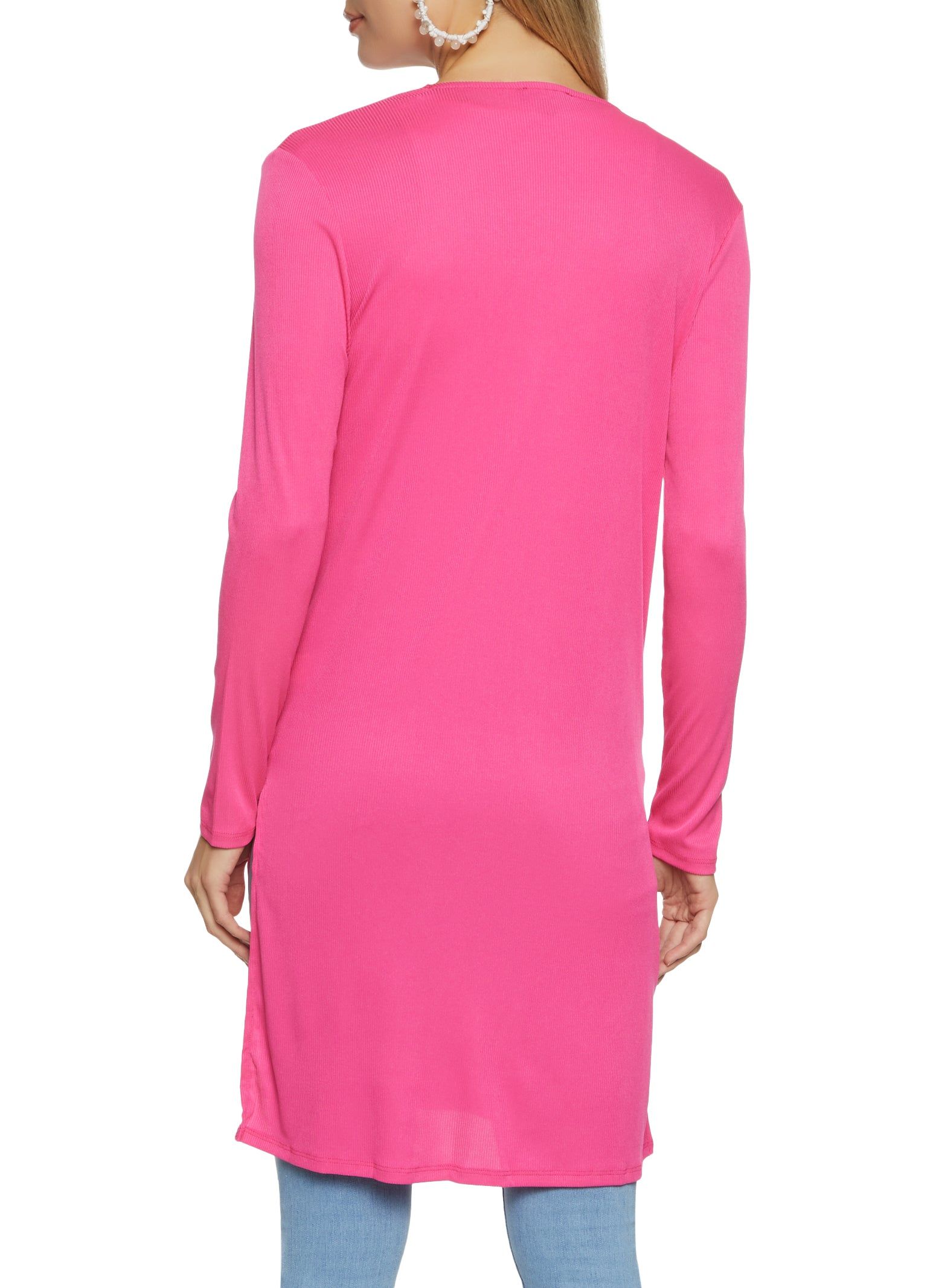 Solid Ribbed Open Front Duster sold by Rainbow product image thumbnail 2