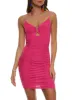 Cut Out Detail Ruched Cami Mini Dress sold by Rainbow