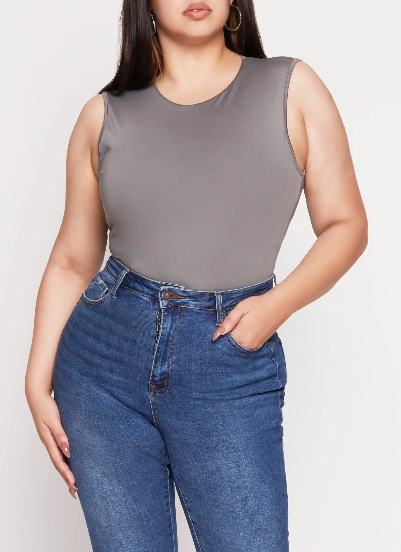 Plus Size Daisy Seamless Crew Neck Bodysuit sold by Rainbow product image thumbnail 2