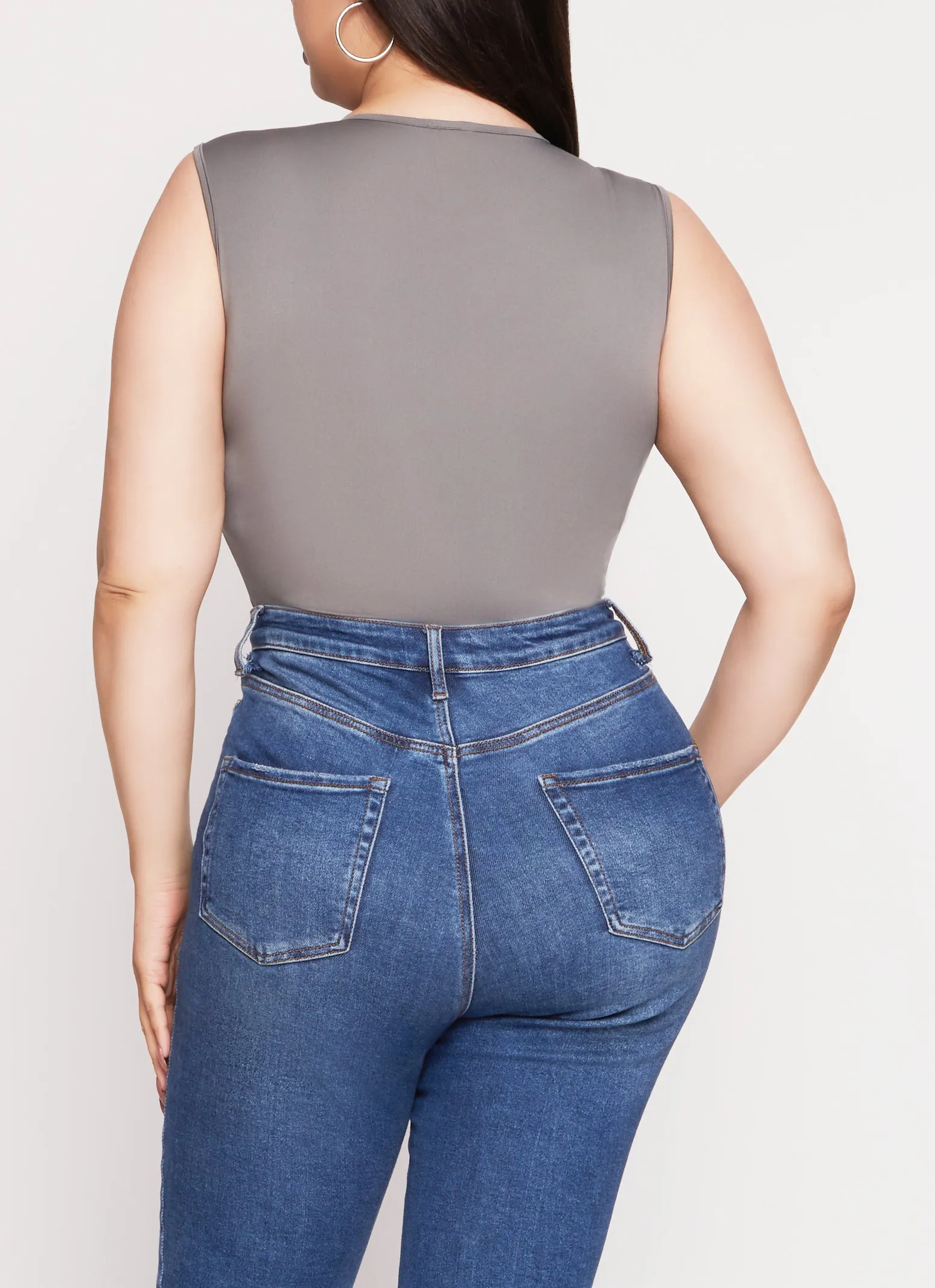 Plus Size Daisy Seamless Crew Neck Bodysuit sold by Rainbow product image thumbnail 3