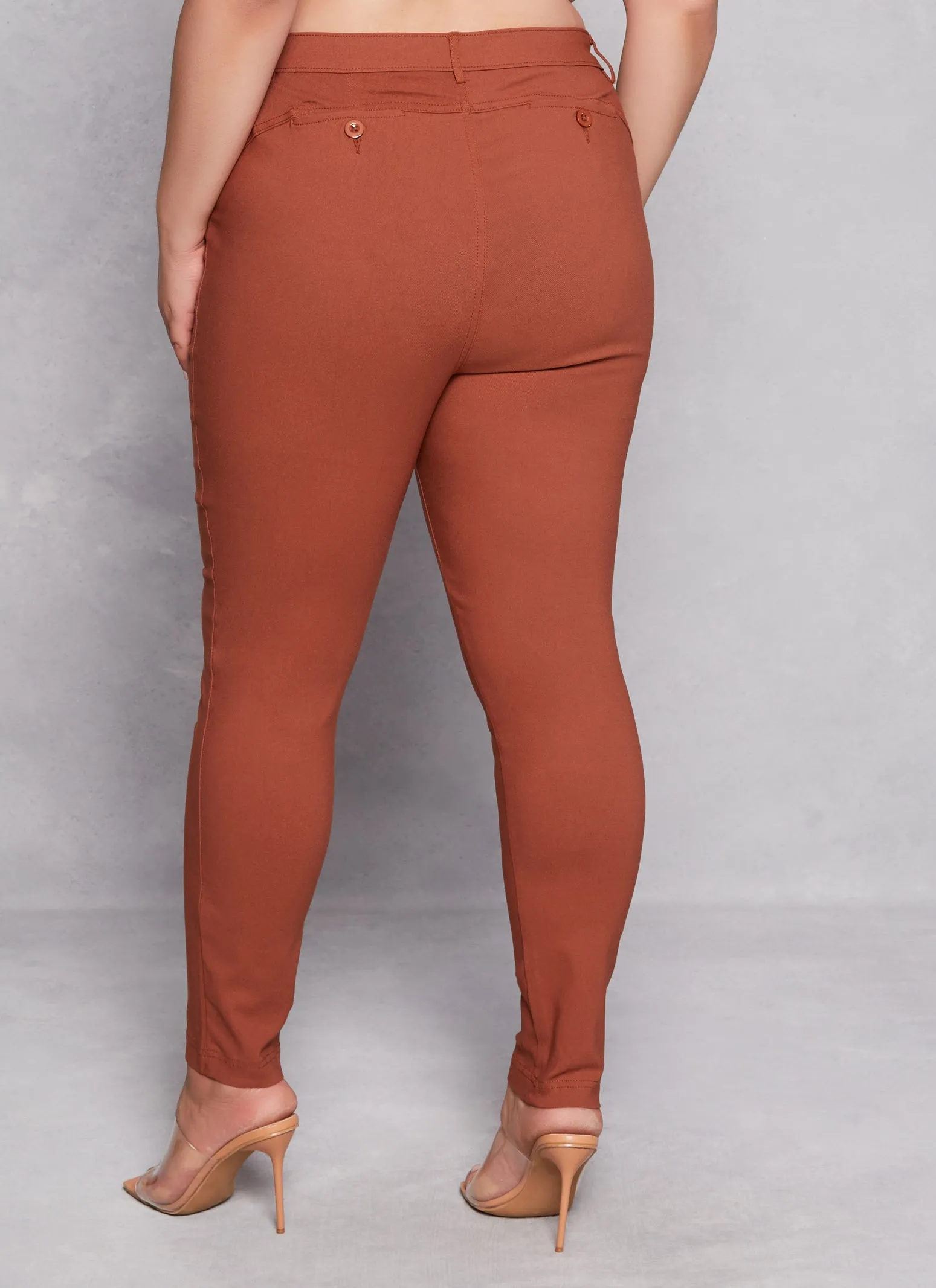 Plus Size Hyperstretch Skinny Leg Dress Pants sold by Rainbow product image thumbnail 3